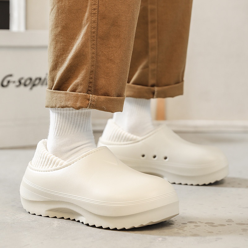 Mens Cotton Slippers For Winter Outdoor Wear foto 5