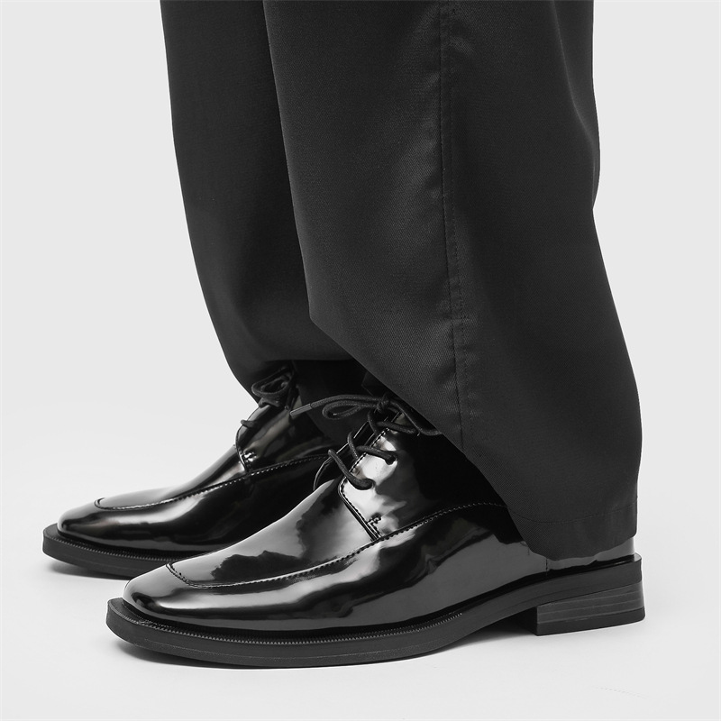 Men's Business-Casual Chunky-Heel Elevator Shoes In British Style foto 5