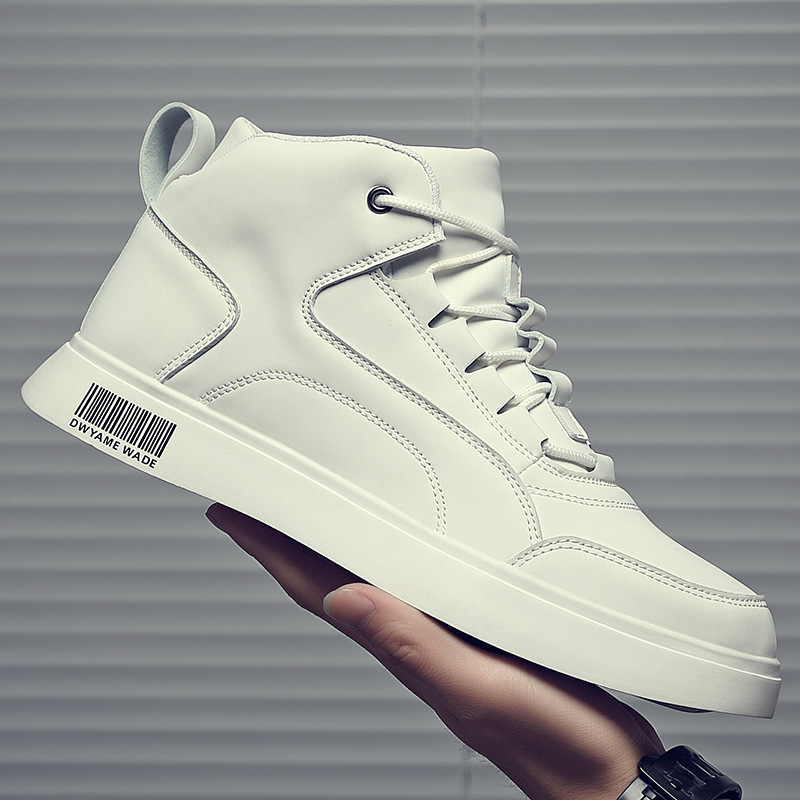 White Shoes Mid-top Sports Board Shoes Men foto 2