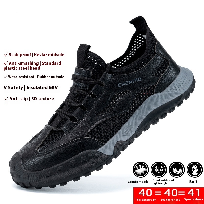 Labor Protection Shoes Men's Anti-smashing And Anti-penetration Insulated Lightweight foto 4