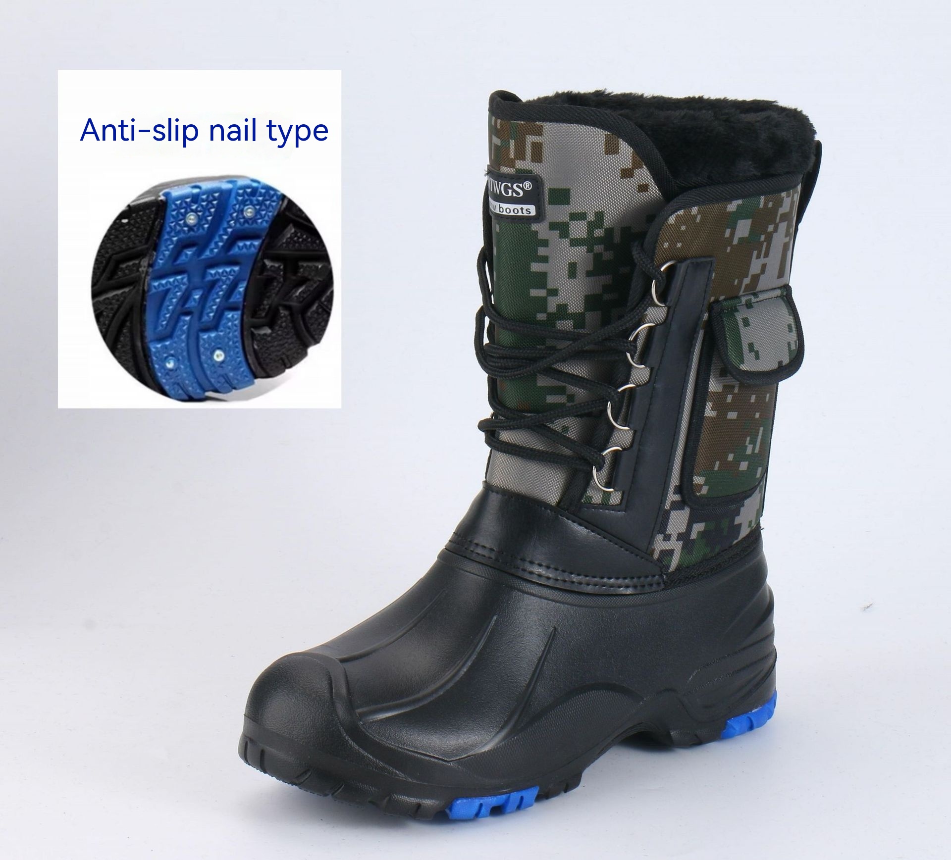 Fleece-lined Cotton-padded Warm Keeping Fishing Boots foto 4