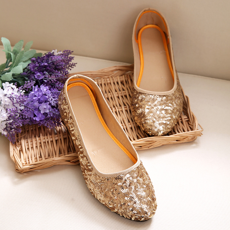 Old Beijing Women's Sequin Shoes Fashion Casual foto 2