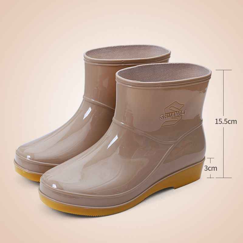 Women's Low-cut Rain Boots Non-slip Waterproof Tendon Bottom foto 2