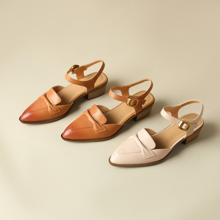 Women's Bowknot Pointed Toe Sandals foto 5