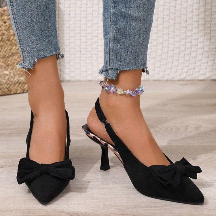 High Heel Slippers Women's Outer Wear Thin Heeled Shoes foto 2