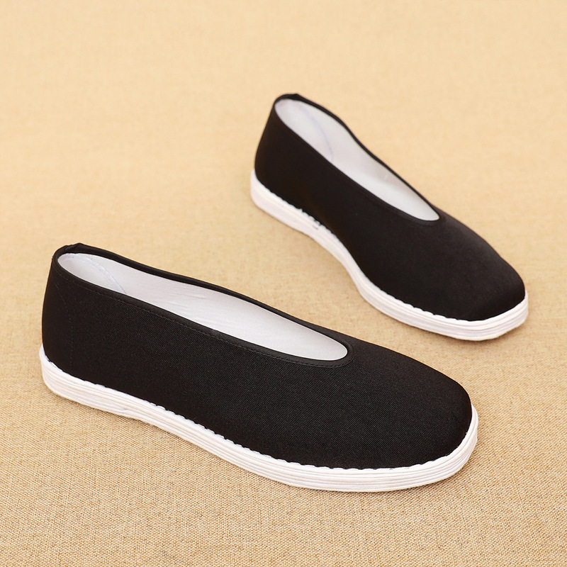Old Beijing Cloth Shoes Men's Multi-layer Cloth Bottom Round Mouth Kung Fu foto 2