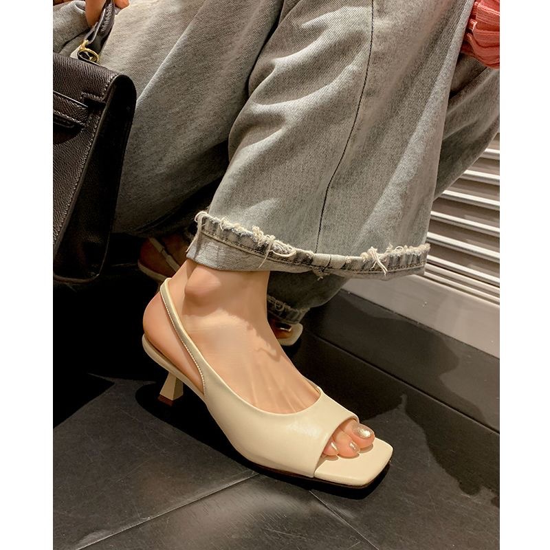 French Square Toe With Skirt Fairy Style Pumps foto 4