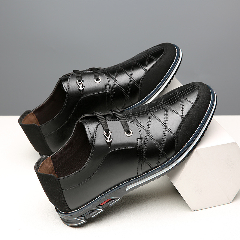Casual Leather Shoes Without Laces