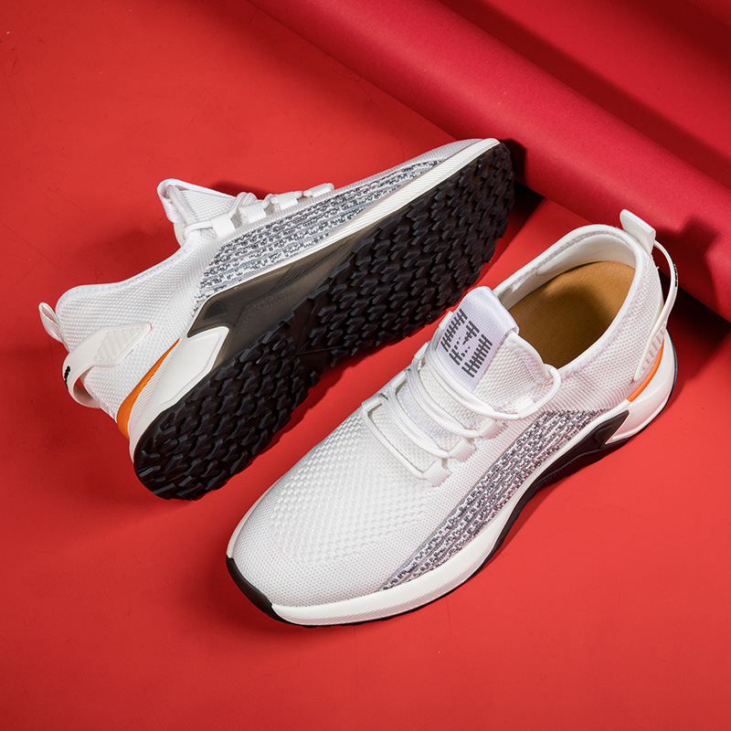 Men's Round Head Mesh Fabric Casual Shoelace Invisible Height Increasing foto 2