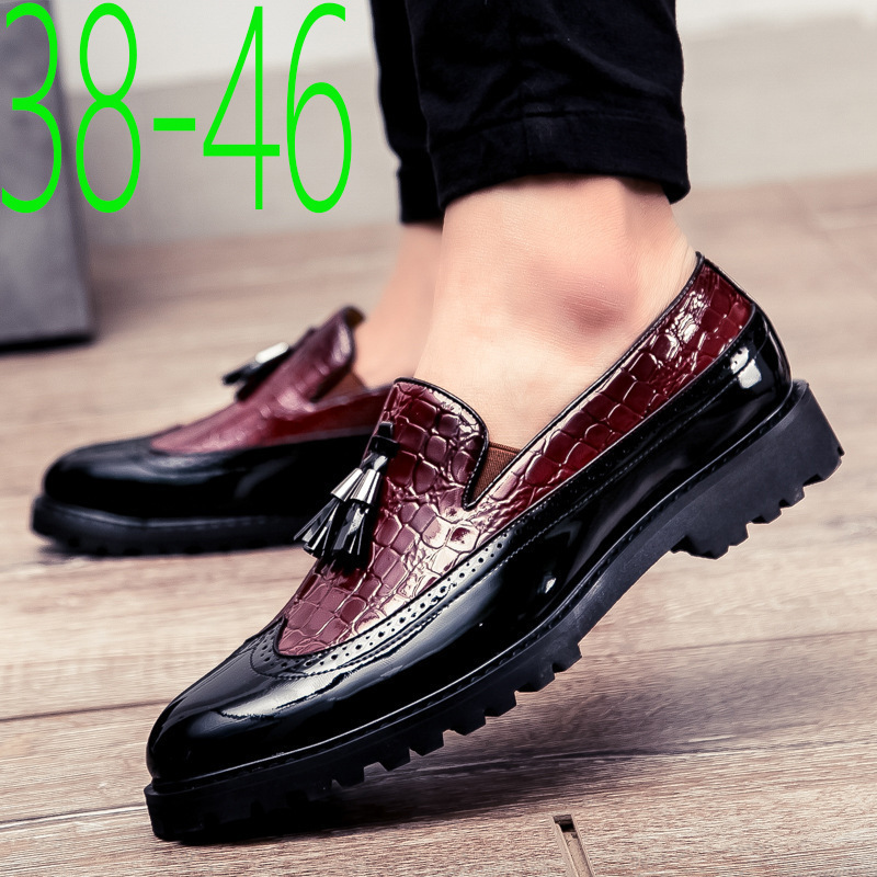 Men's Fashion Slip-on Casual Leather Shoes foto 5