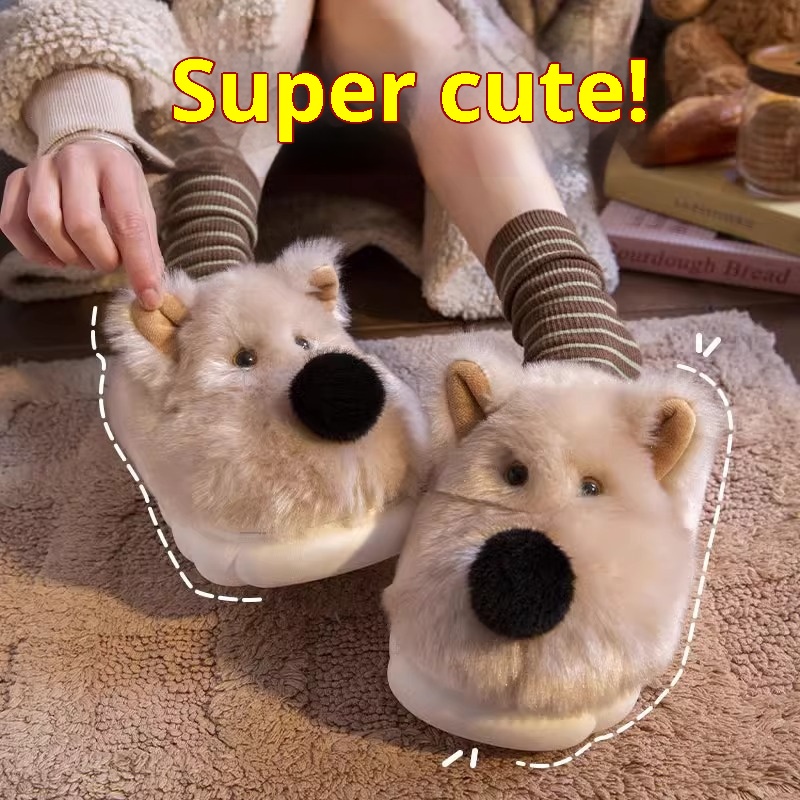 Women's Cotton Slippers For Winter Indoor Home Warmth With Fleece foto 3