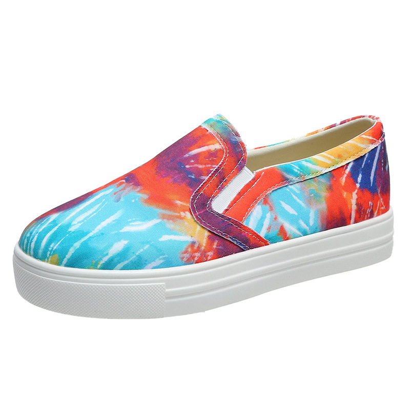 Casual Large Size Canvas Shoes Women's Flat Bottom foto 2