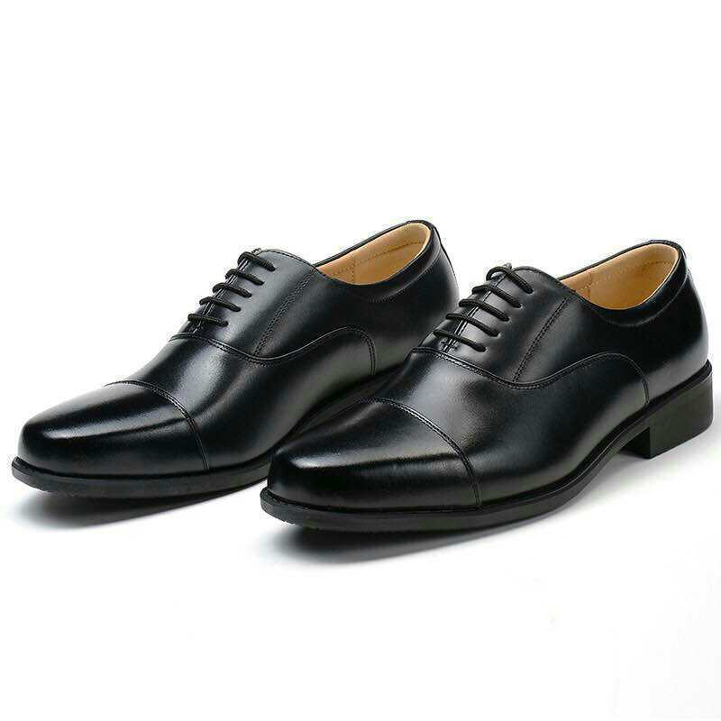 Mesh Three Connector Business Casual Leather Shoes foto 3