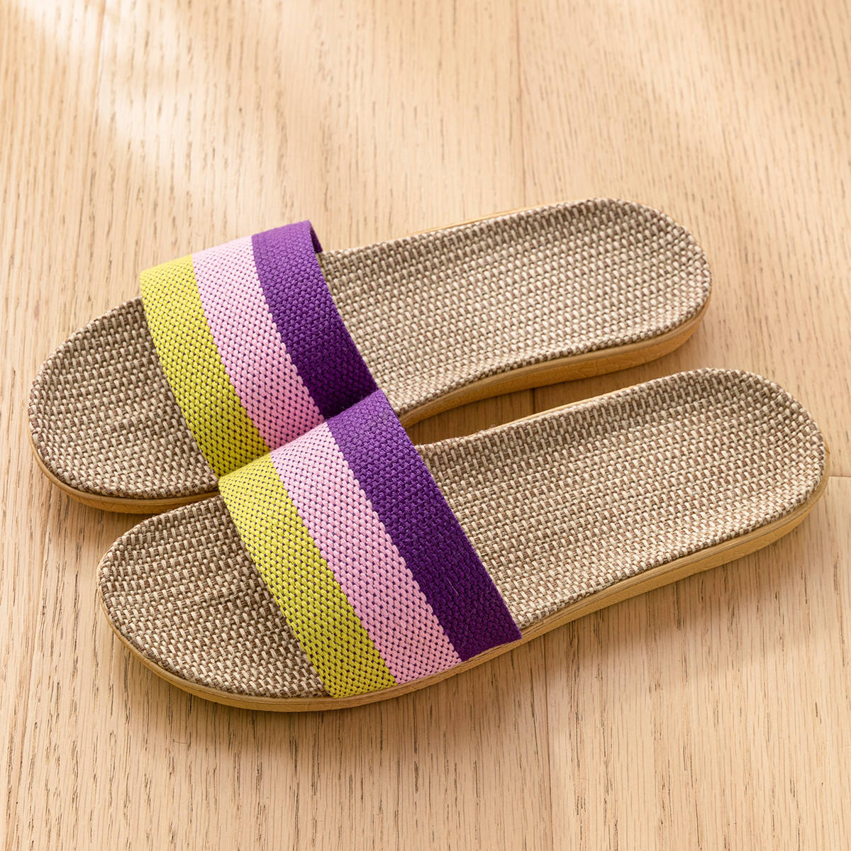Linen Slippers Deodorizing Sweat-absorbing And Quiet foto 3