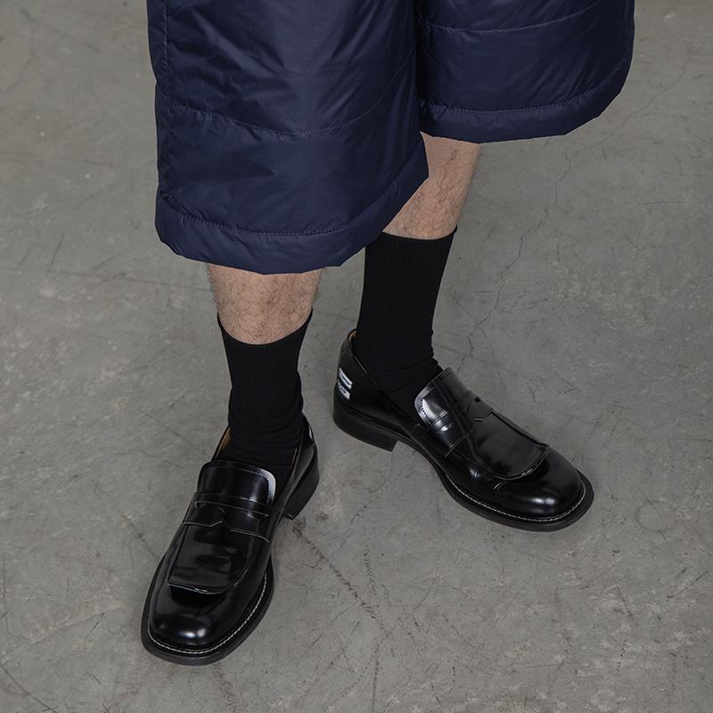 Men's Solid Color Versatile Simple Open Leather Shoes foto 4