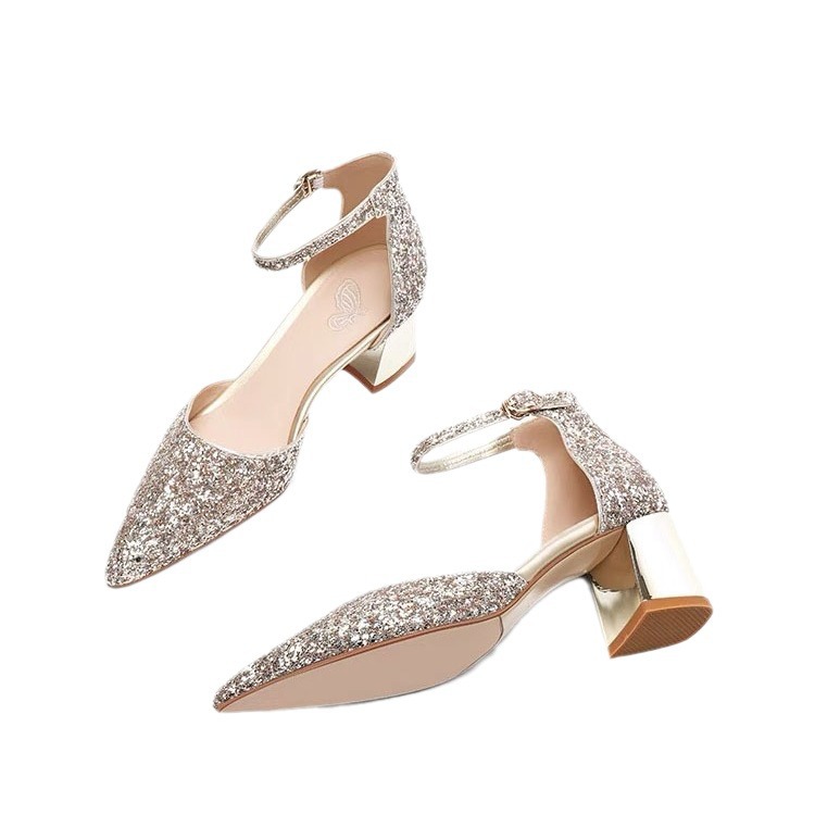 Two-way Strap High-heeled Shoes For Wedding Dresses foto 2