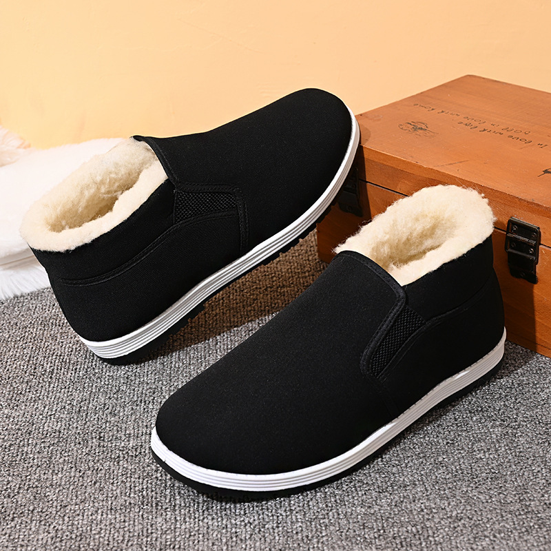 Fashion Personality Winter Canvas Thermal Shoes Men foto 2