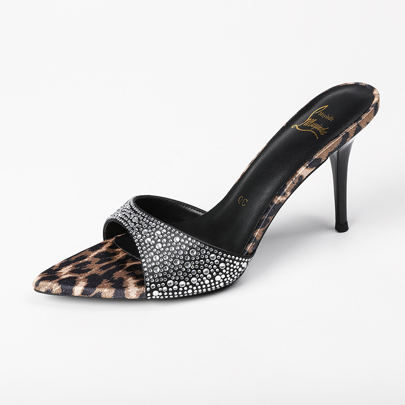 Pointed Stiletto Heel Women's Outdoor Rhinestone Sandals foto 3