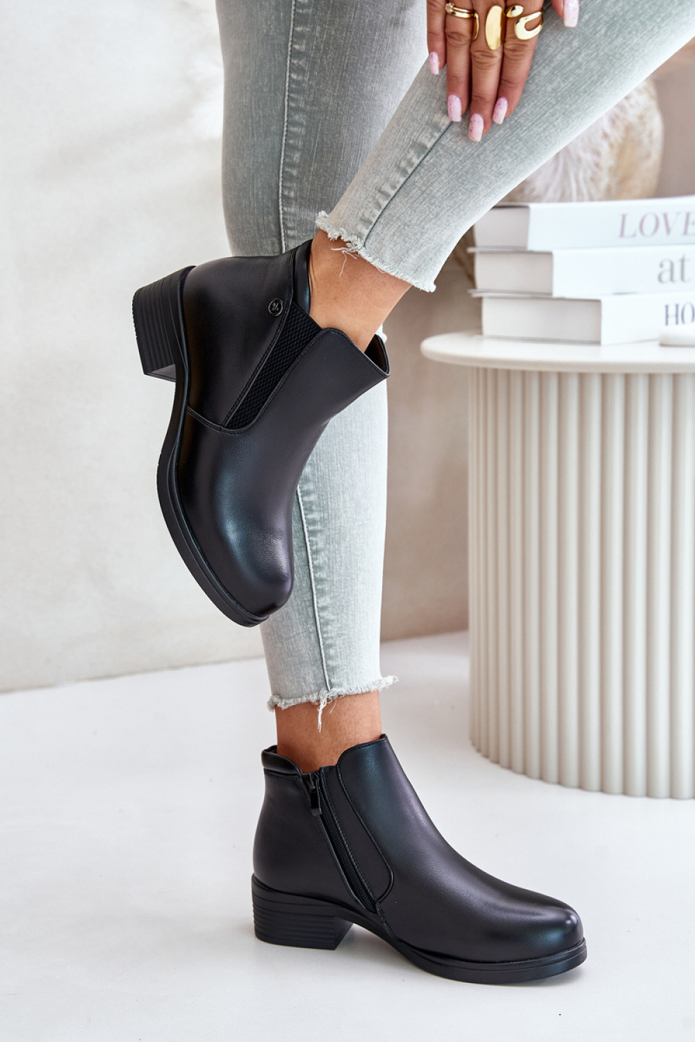 Laarsjes met hoge hak Step in style