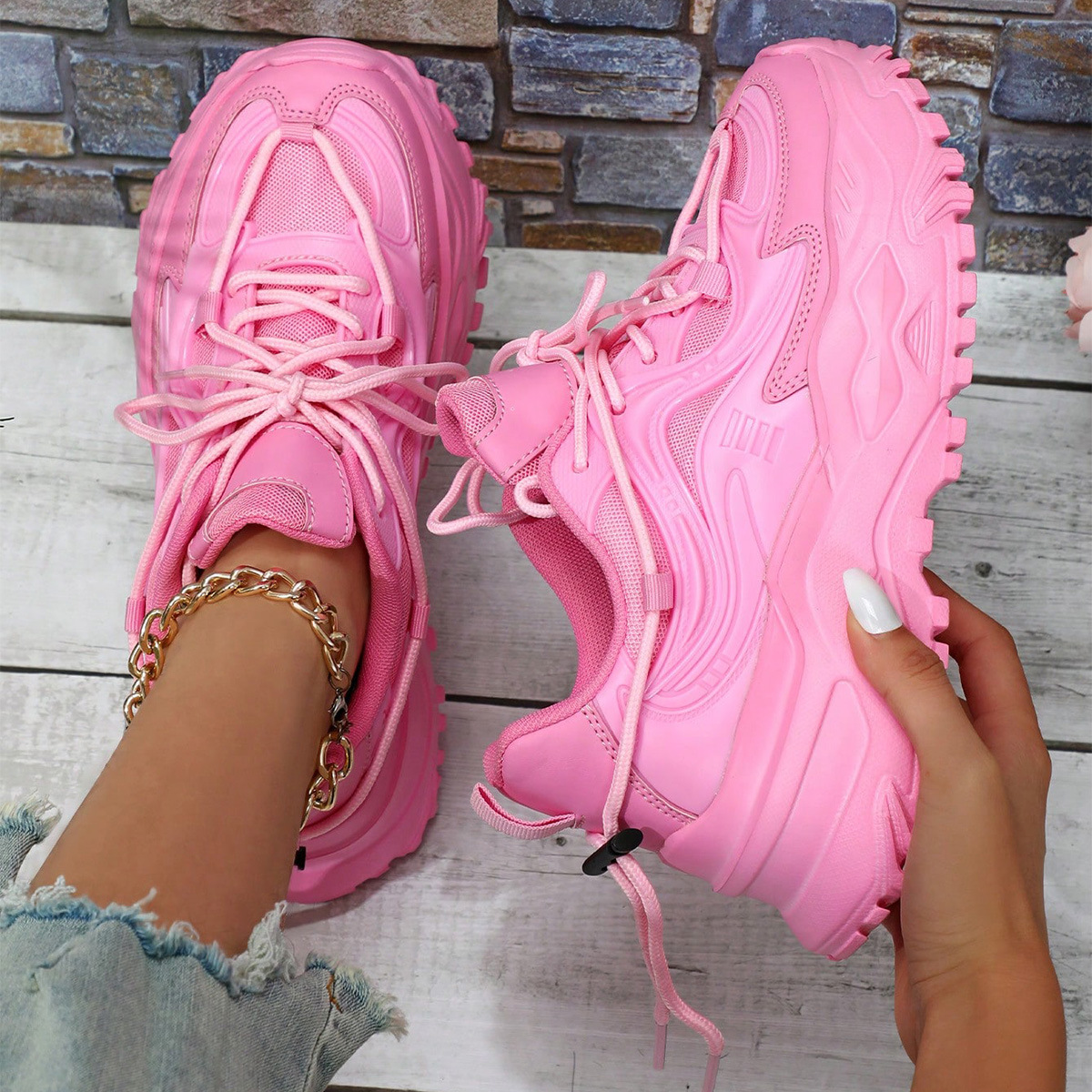 Women's Breathable And Comfortable Casual Sports Shoes foto 2