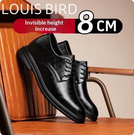 New Mens Pointed-toe Business Leather Shoes foto 3