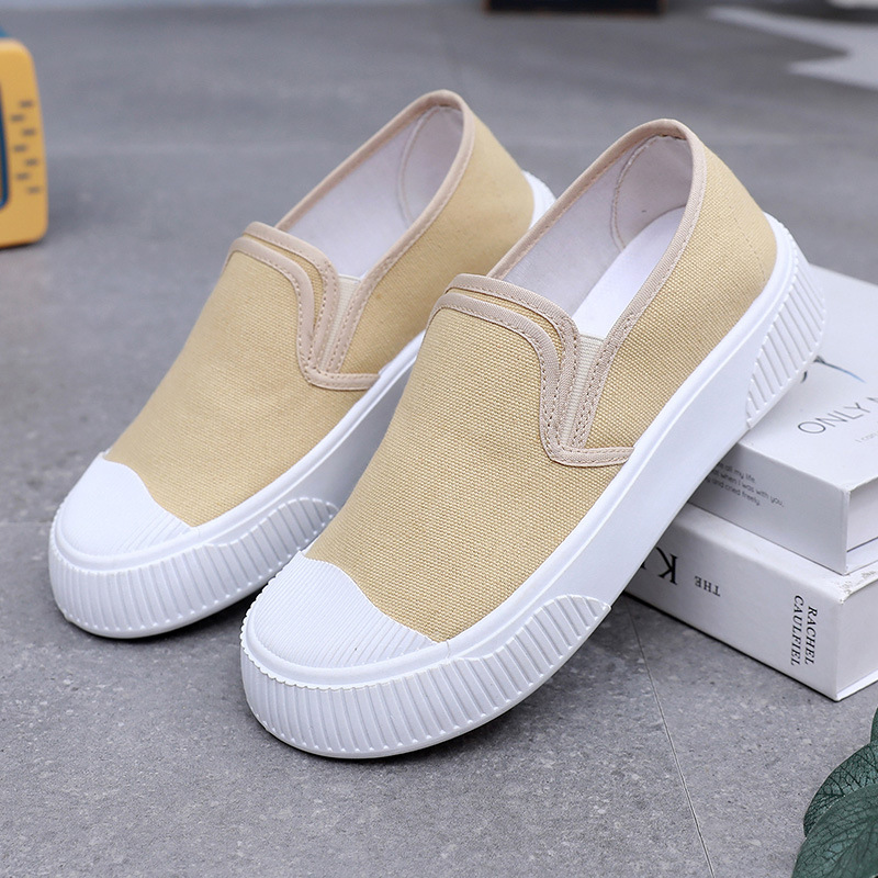 Women's Thick-soled Round Toe Soft Bottom Low-top Casual Shoes foto 4