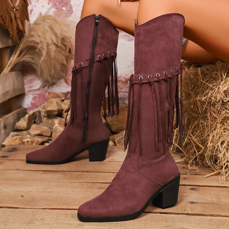 Women's Plus-Size New Style Western Boots foto 3