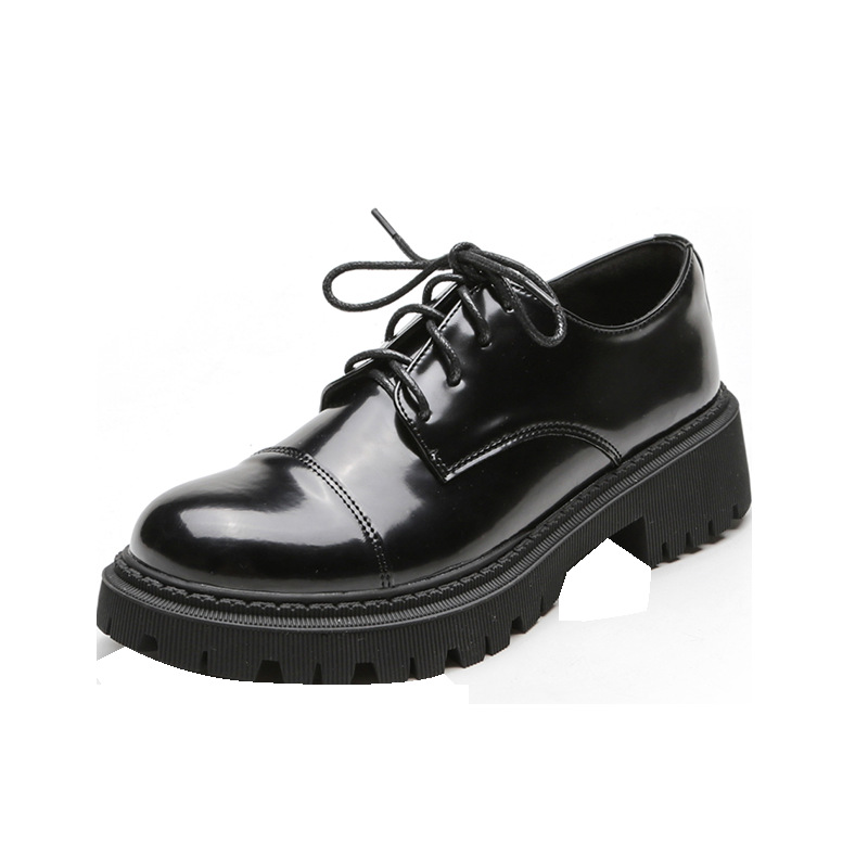 Solid Color Versatile Retro Slip-on Platform Women's Shoes foto 2