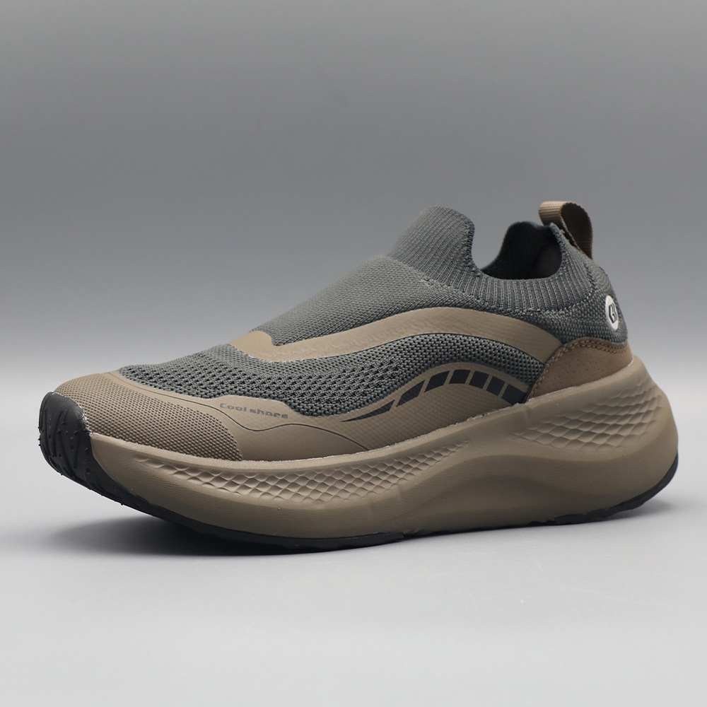 Men's Outdoor Soft-soled Running Shoes Mesh Breathable Shock Absorption Lightweight Platform foto 3