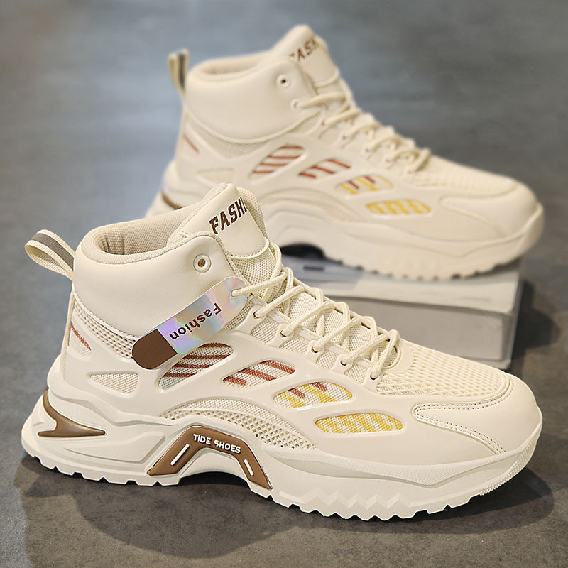 Men's Breathable High-Top Mesh Casual Sports Shoes foto 3