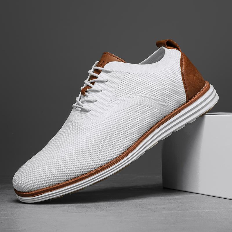 Men's Mesh Formal Oxford Shoes Business Casual Walking Shoes foto 5