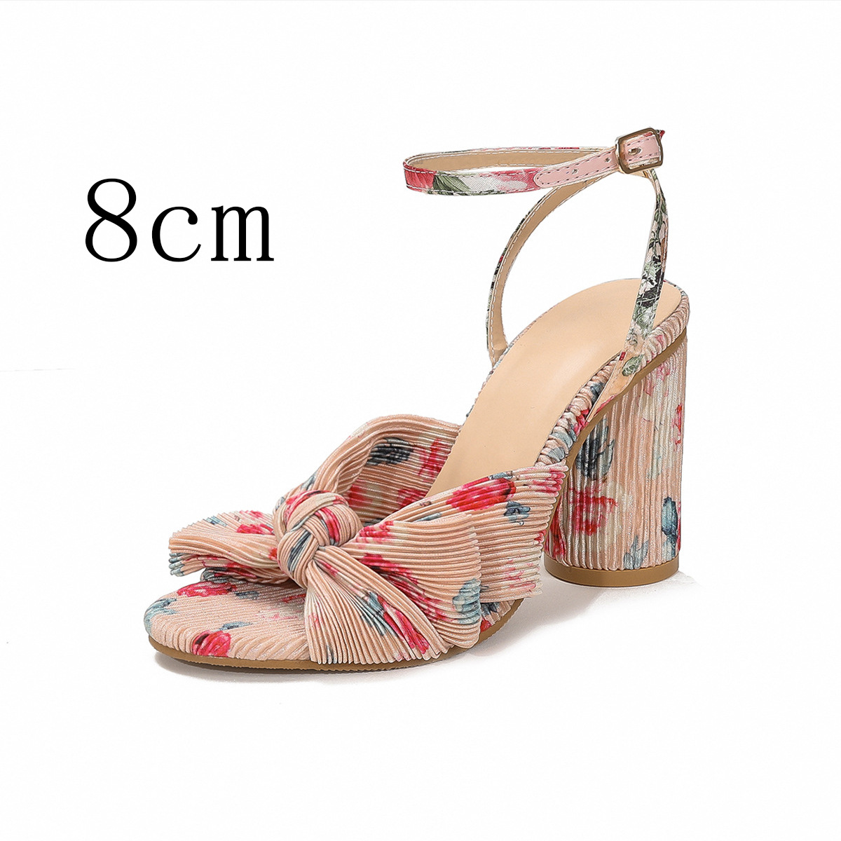 Fashion Sandals Thick Heel Bowknot foto 4
