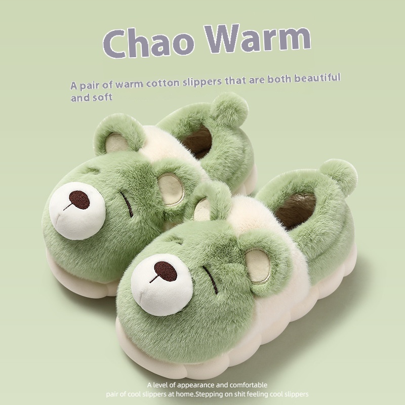 Bear Cute Indoor Household Men's Plush Warm foto 5