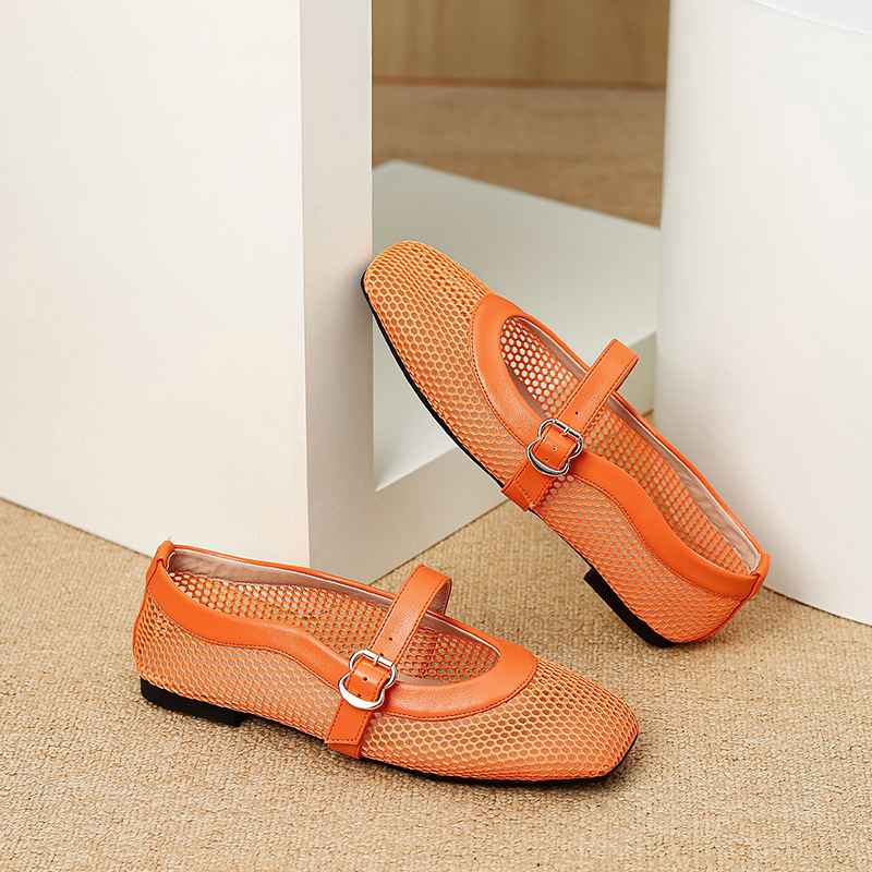 Summer Mesh Shoes Women's Breathable Shoes New Hollow Out Pumps foto 5