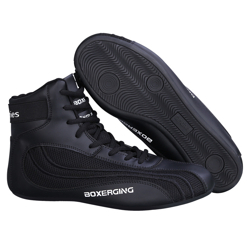Sanda Fight Fighting Training High-top Boxing Shoe foto 4