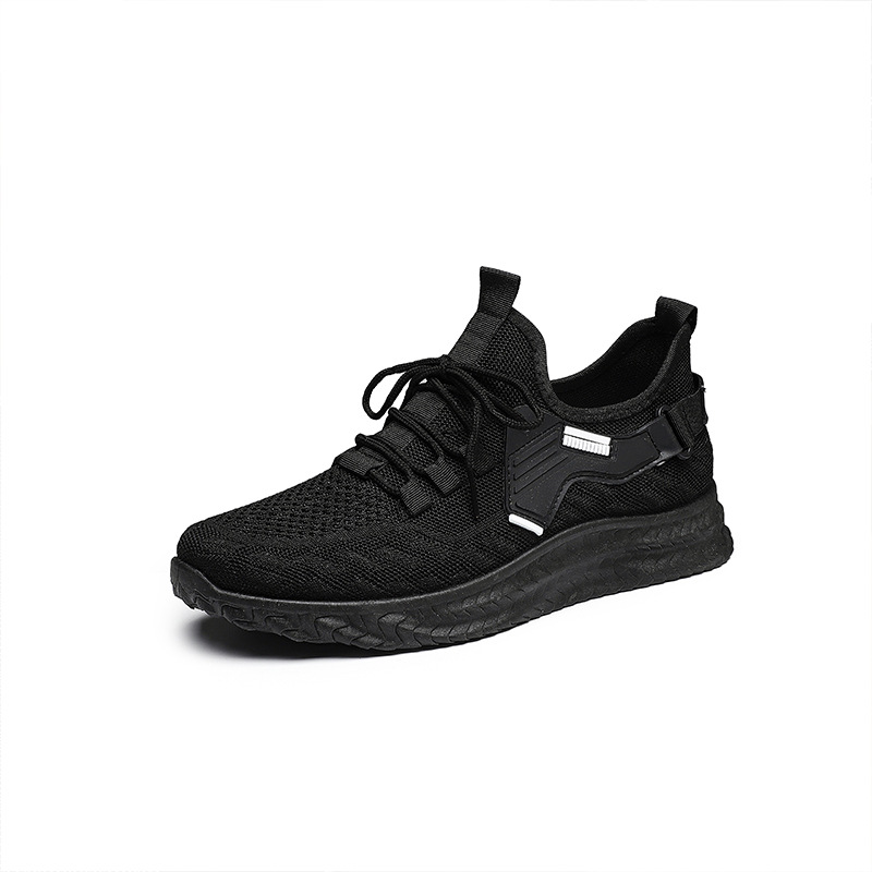 Men's Shoes Mesh Breathable Fly Woven Mesh Lace Up Running Shoes foto 5