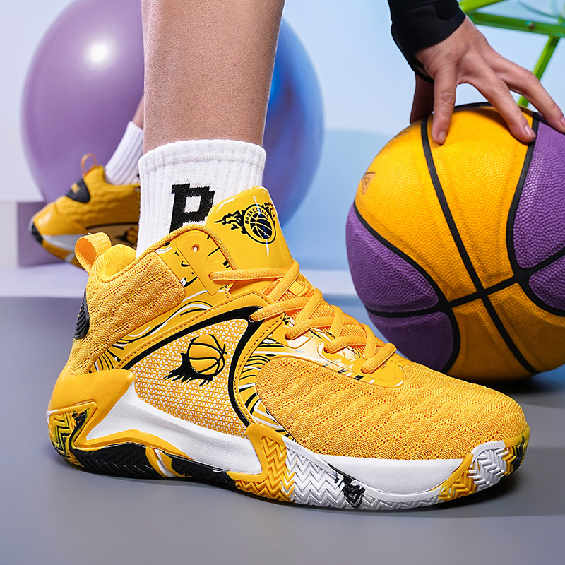 Men's Non-slip Wear-resistant Basketball Shoes Lightweight Shock Absorption Rebound foto 5