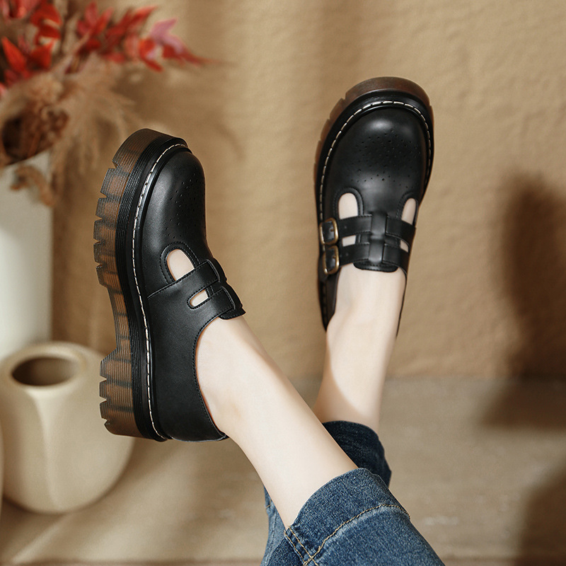 College-style Carved Brogue Shoes foto 2