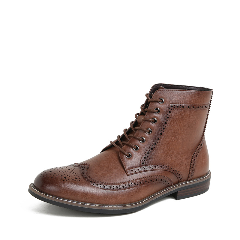 Autumn And Winter New Retro High-top Men's Work Ankle Boots foto 4