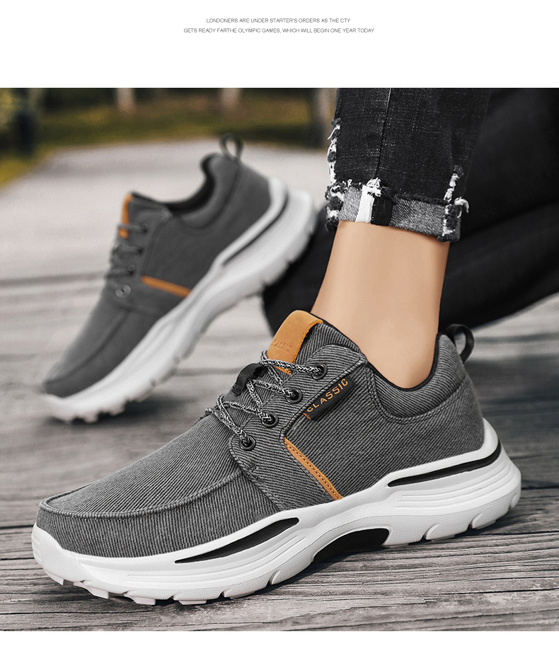 Large Size Canvas Outdoor Sports Walking Shoes foto 3
