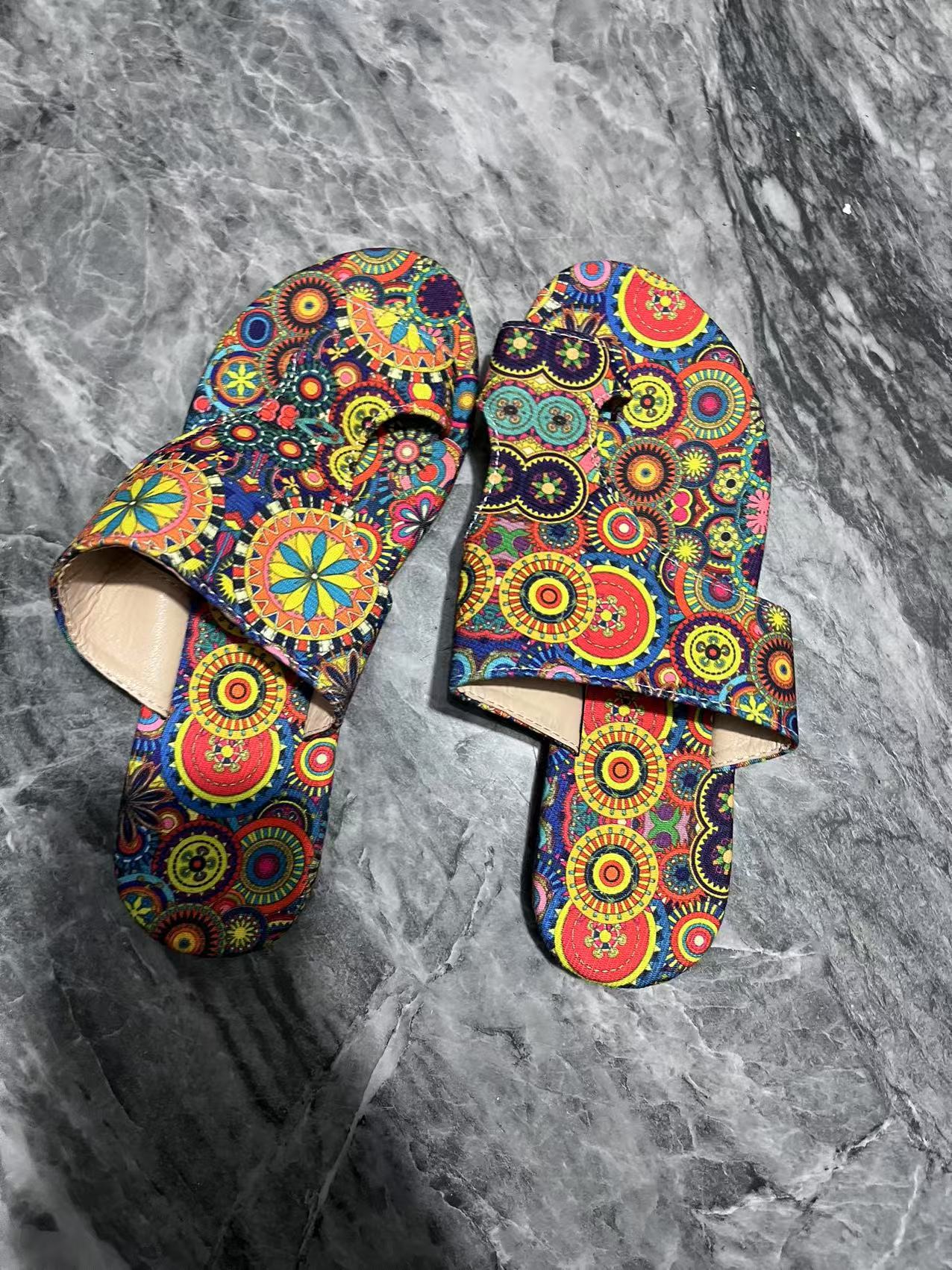Plus Size Ethnic Style Slippers Women's Roman Style foto 2