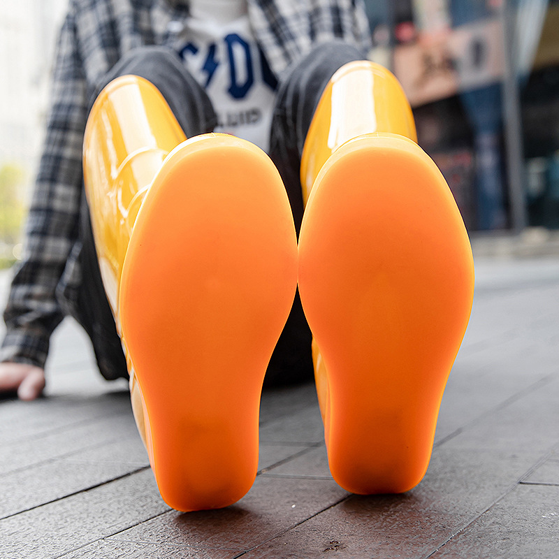 Flat Washable Rain Boots Labor Protection Waterproof Shoes foto 5