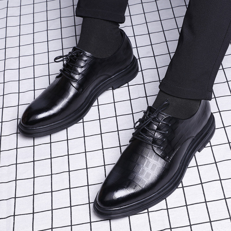 Autumn New British Men's Casual Leather Shoes Men's Plus Size Genuine Leather Business Men's Shoes foto 5