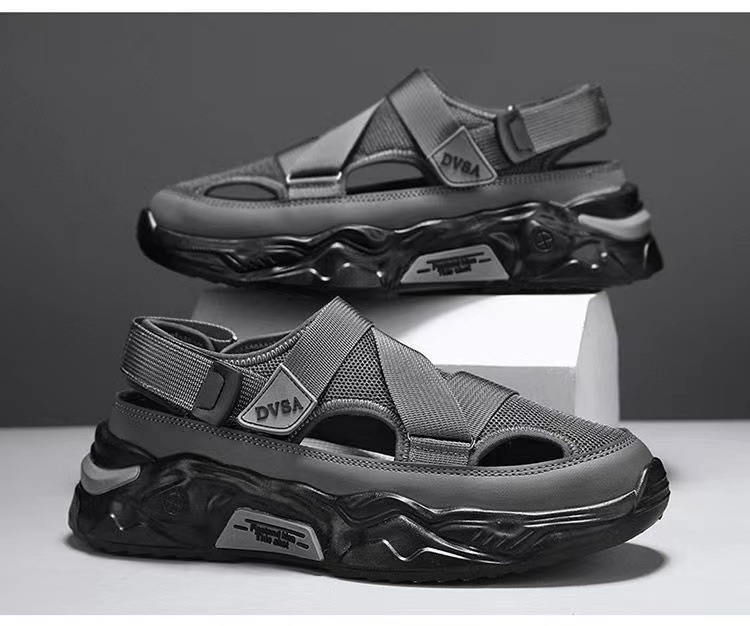 Men's Summer Platform Lightweight Non-slip Breathable Mesh Sandals foto 5