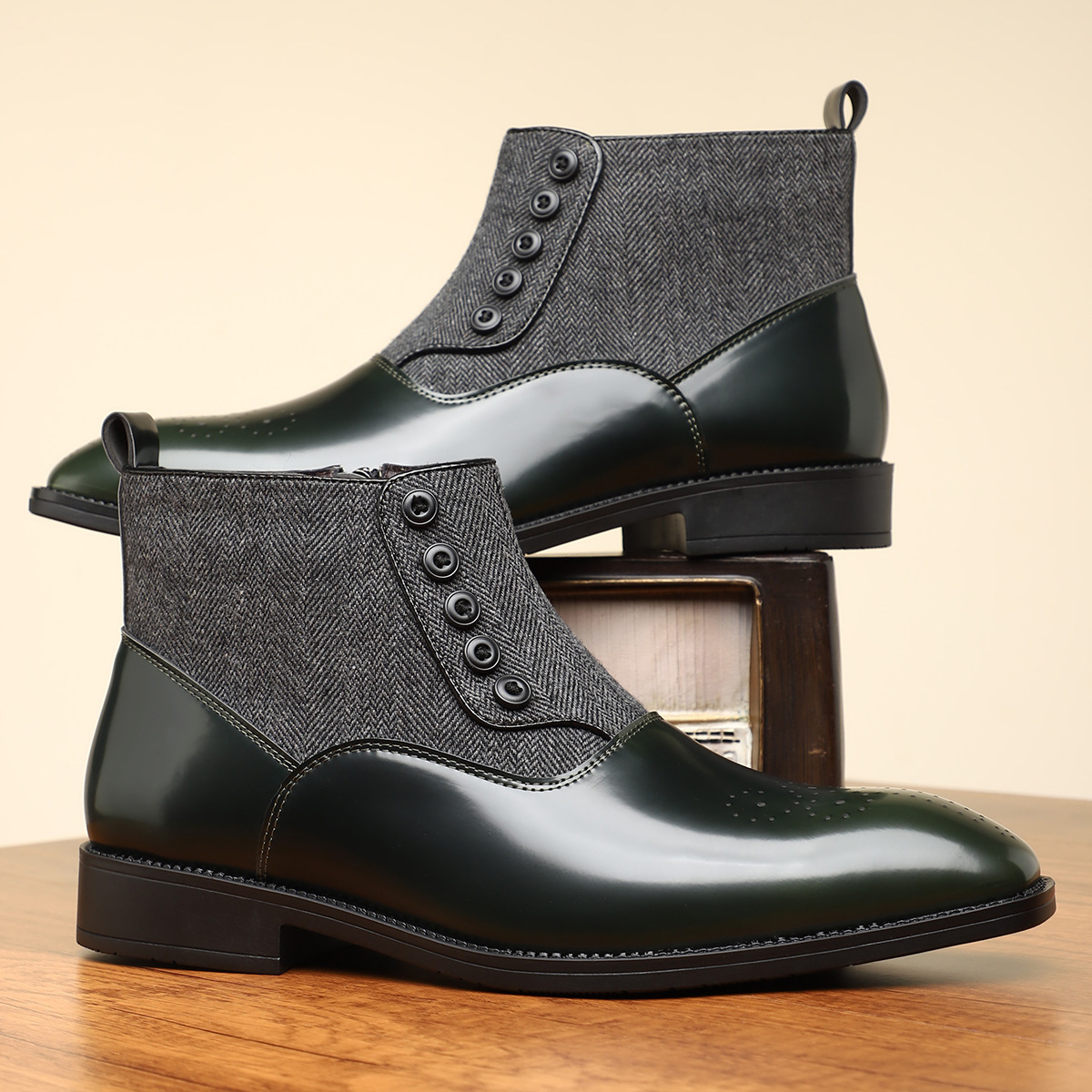 British Style Retro Business Formal Wear Leather Shoes Men's Versatile foto 2
