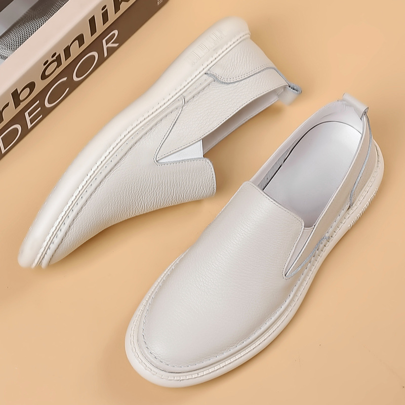 First Layer Cowhide Men's Leather Shoes Casual Leather Shoes foto 5