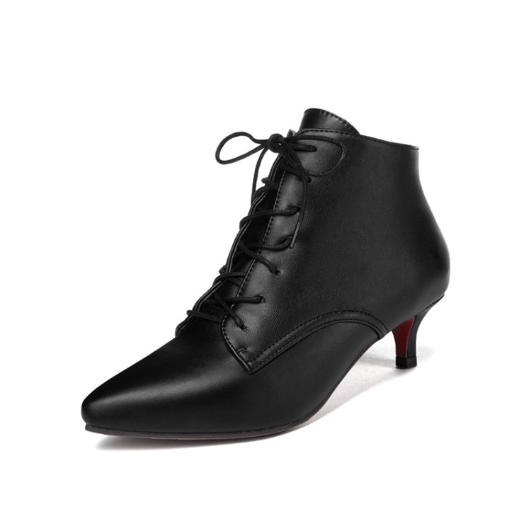 Women's Lace Up Short Boots foto 5