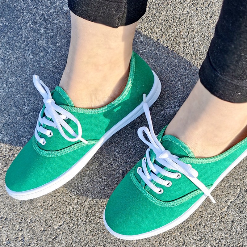 Womens Canvas Sneakerstrack Shoes foto 4