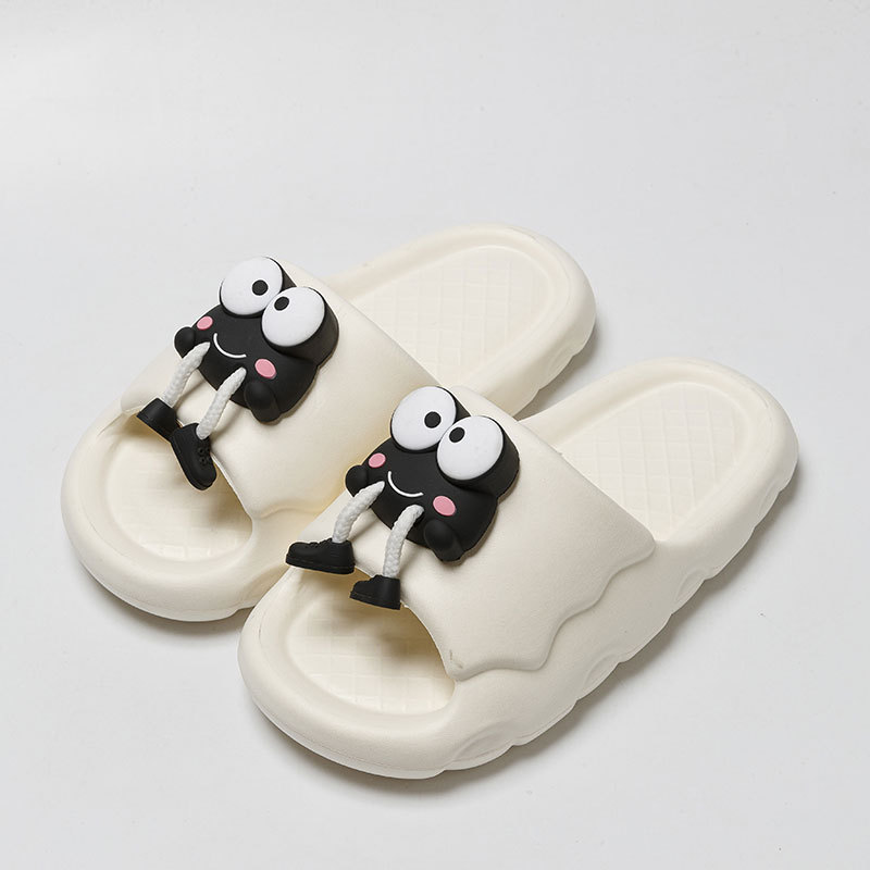 New Cartoon Frog Slippers Indoor Soft Soled Non-slip Floor Bathing Slipper For Women House Shoes Summer Couple Slippers foto 5