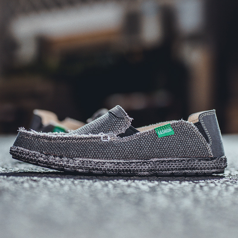 Slip-on Old Beijing Cloth Male Retro Lazy Trendy Casual Shoes foto 2